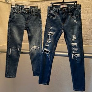 2 pair of Abercrombie  boy  jeans